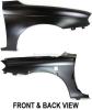 2001 KIA Sephia Fender, Front, Passenger Side